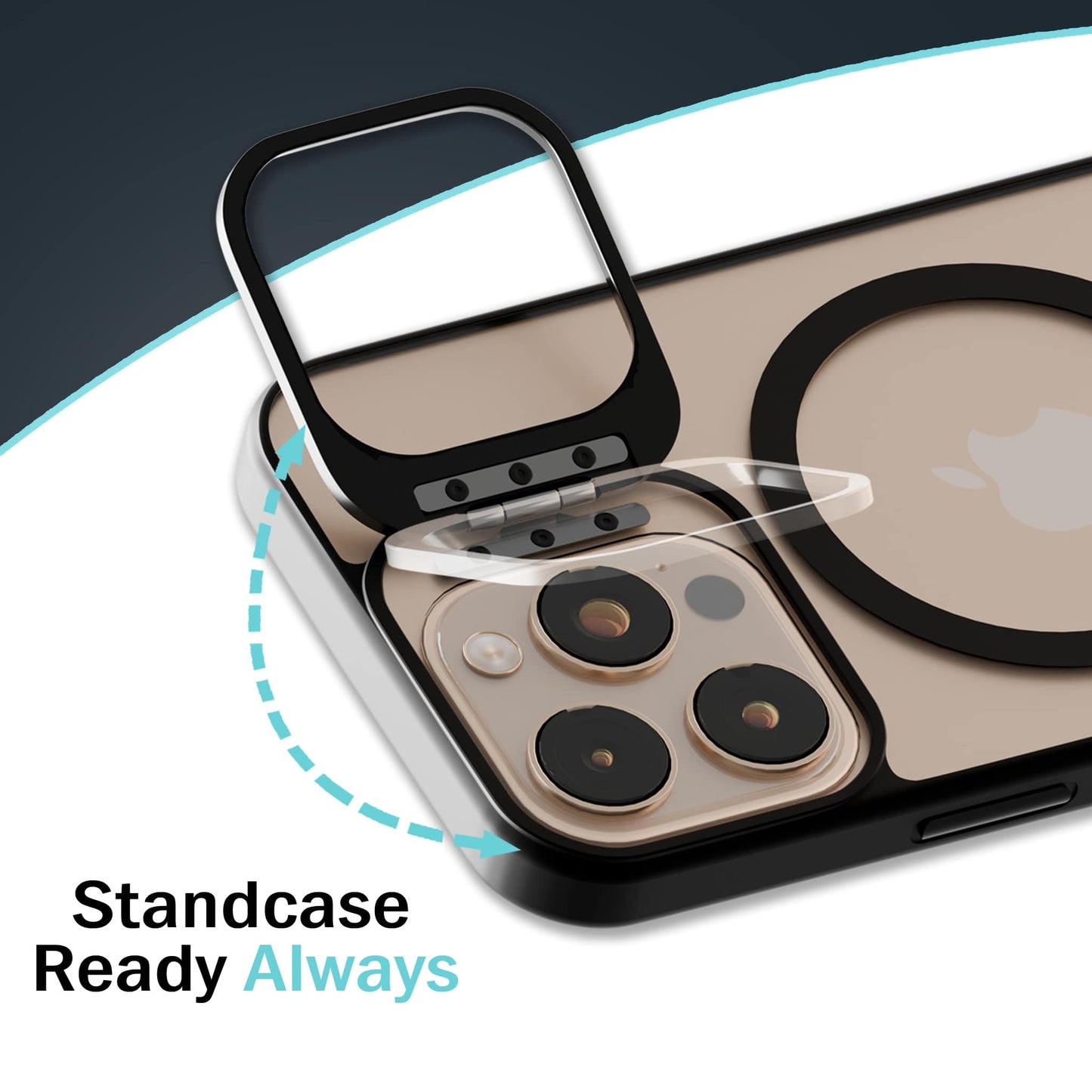 Metallic Camera Stand Case