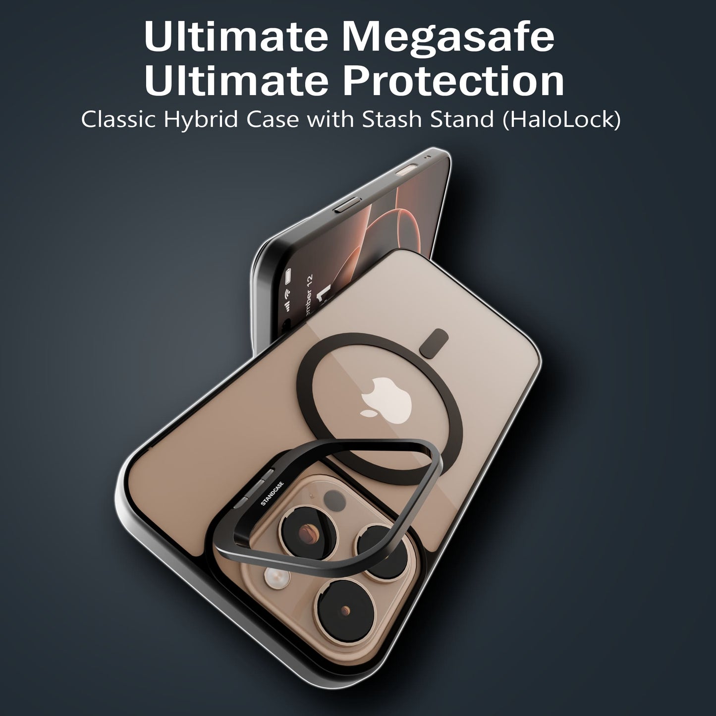 Metallic Camera Stand Case