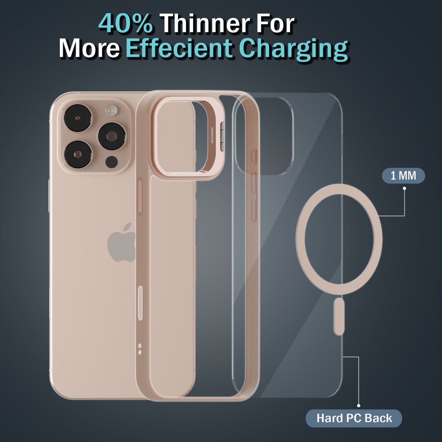 Metallic Camera Stand Case