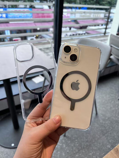 Crystal Clear Silver MagSafe Case - Showcase the Original Design